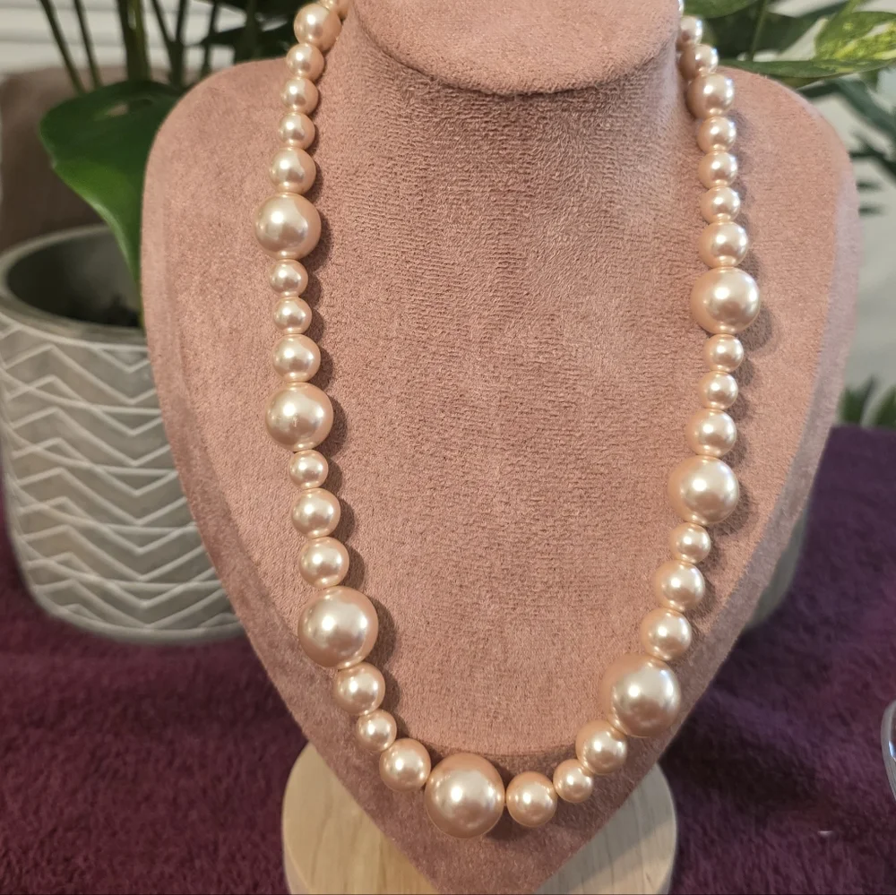 Charter Club Gold-Tone Pearl Necklace And Braclet Set - Picture 3 of 9